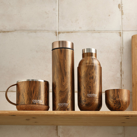 아소부 스텐 오브 우드 진공 텀블러 420ml #5