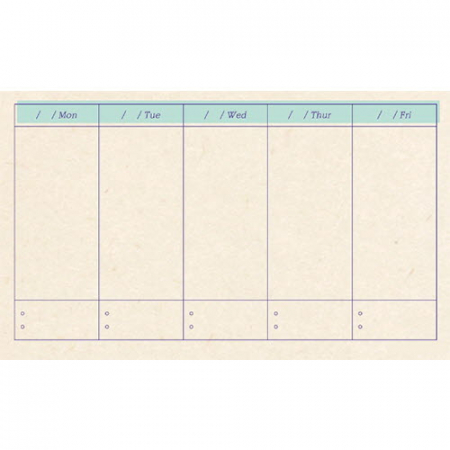 KC257 에코새활용 모던오피스 위클리 메모지 민트 #3