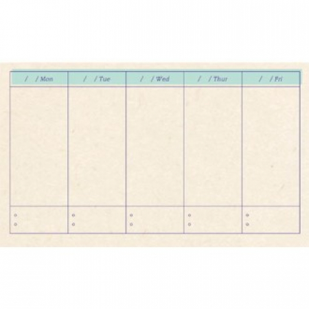 KC257 에코새활용 모던오피스 위클리 메모지 민트 #2