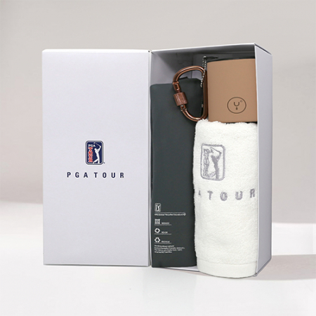 PGA 친환경그린 3단수동 사각+150g면사타올+스테이24 핑핑 텀블러(220ml)세트 #2