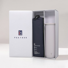 PGA 친환경그린 3단수동 사각스키니+스테이24 라운 텀블러 450ml 세트