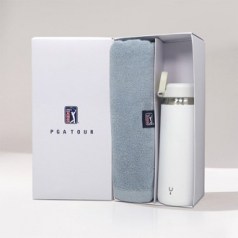 PGA 200g코마사 타올 + 스테이24 타임 텀블러(500ml)세트
