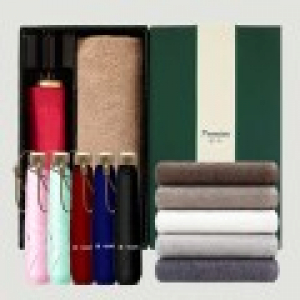 라이트핏 3단6k 초경량양우산+송월타올뉴컬러무지150g 우산타올선물세트