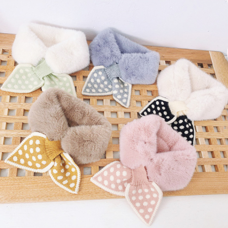 키즈 쁘띠 밍크 털 목도리 크리스마스 선물 #3