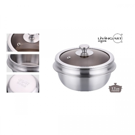 에코프렌즈 통3중 인덕션 스텐 가마솥17cm #3