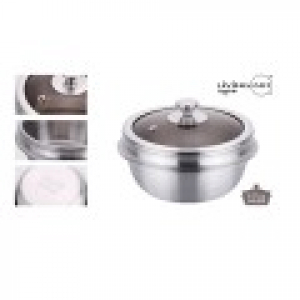 에코프렌즈 통3중 인덕션 스텐 가마솥17cm