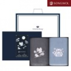 송월타올 달보드레 전통 자개(130g) 자수 2P세트