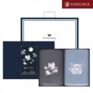 송월타올 달보드레 전통 자개(130g) 자수 2P세트