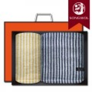 송월타올 호텔컬렉션 스트라이프솔리드 바스1장+세면1장 선물세트(박스+쇼핑백 포함)