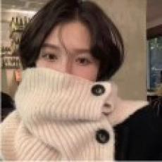 마하 버튼 단추 넥워머