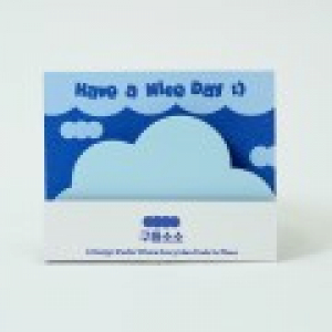 디귿자 간지형 구름메모잇