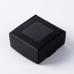 작은이미지: 인기박스 정사각 투명창 선물상자 블랙(가로 6.5~9.5cm) #2