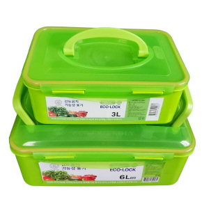신선도 유지기능 밀폐용기2P(6000ml 3000ml)