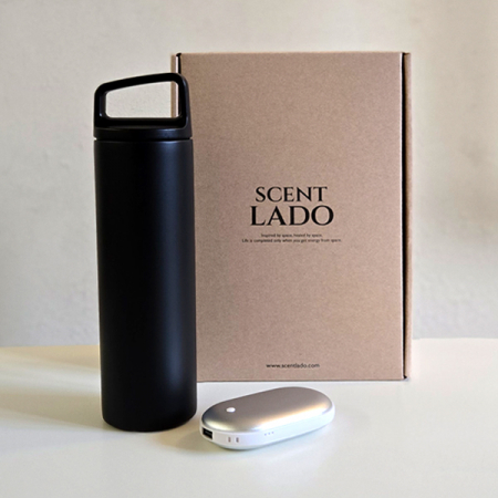 센트라도 젯스 휴대용 손난로 보조배터리+타임 핸들 텀블러 세트 #5