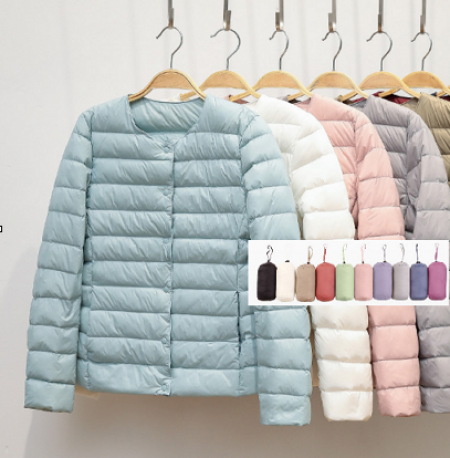 따숩 오리털 패딩 경량패딩 숏패딩 파우치 포함 #3