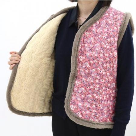 할머니조끼 김장조끼 겨울조끼 융털안감조끼 꽃무늬조끼 #2