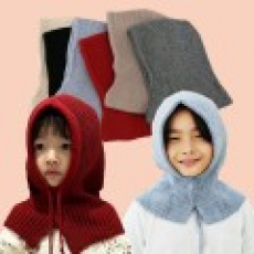 KC인증 유아 아동 니트 바라클라바 넥워머