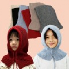 KC인증 유아 아동 니트 바라클라바 넥워머