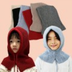 KC인증 유아 아동 니트 바라클라바 넥워머