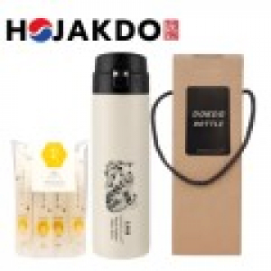 한국전통 호작도텀블러 독도보틀 원터치 470ml 사양 벌꿀스틱 10g 5개입 선물세트