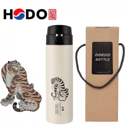 한국전통 민화 호랑이텀블러 독도보틀 원터치 470ml 호작도 호랑이 기념품 #4