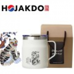 한국전통 호작도 파우더 머그 독도보틀 380ml