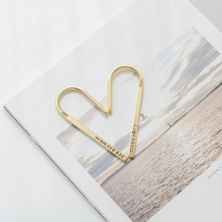 황동 와이어 금속책갈피 북마크 #6