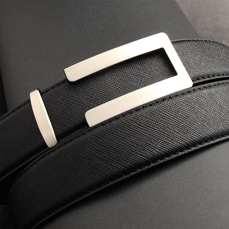 남자 가죽벨트 자동벨트 버클 오픈스퀘어 #4