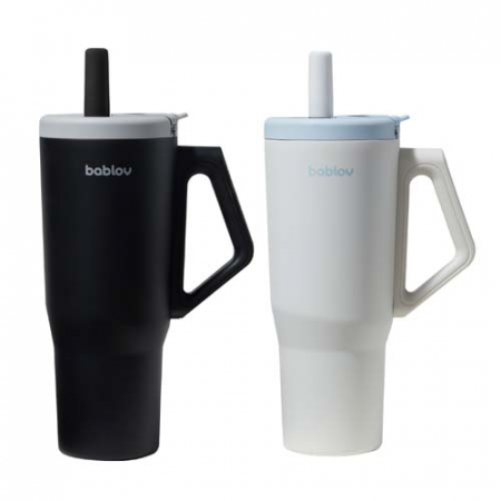 바블로브 인피니티 보온보냉 대용량 빨대 316고급스텐텀블러 1090ml (쇼핑백포함) #5