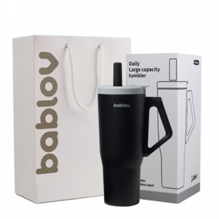 바블로브 인피니티 보온보냉 대용량 빨대 316고급스텐텀블러 1090ml (쇼핑백포함) #2