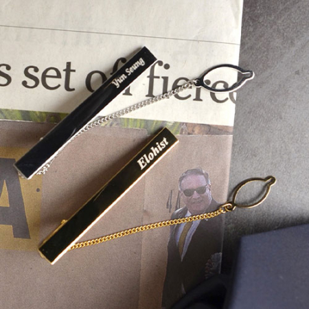 디포나인 이니셜 각인 넥타이핀 3color #4