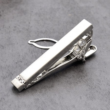 디포나인 심플 짧은 큐빅 넥타이핀 4.5cm #4