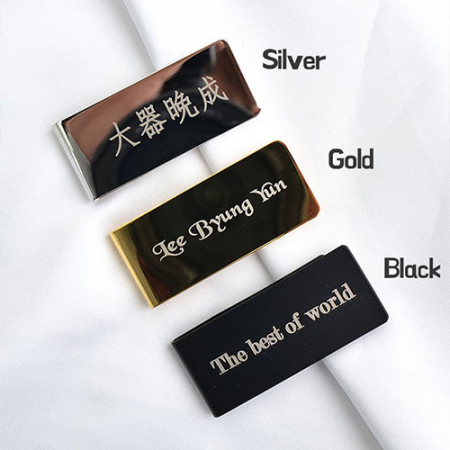 이니셜 각인 금속 머니클립 #5