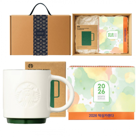 시그니처 사이시그니처 사이렌 머그 237ml+2026 스케줄 탁상달력 기프트박스 선물세트 #3