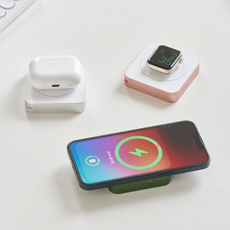 모노트 3in1 충전 메탈 맥세이프 보조배터리 5000mAh 애플워치 각인 MPB301 #9