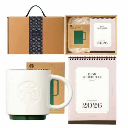 시그니처 사이시그니처 사이렌 머그 237ml+2026 탁상달력 캘린더 기프트박스 선물세트 #3