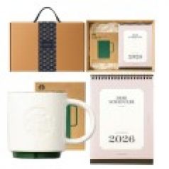 시그니처 사이시그니처 사이렌 머그 237ml+2026 탁상달력 캘린더 기프트박스 선물세트