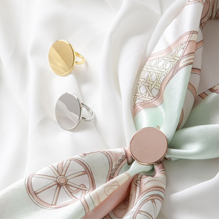 원형 고리 미니 스카프링 (이니셜각인) #3