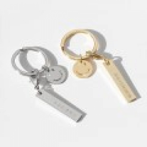 심플 스마일 각인키링