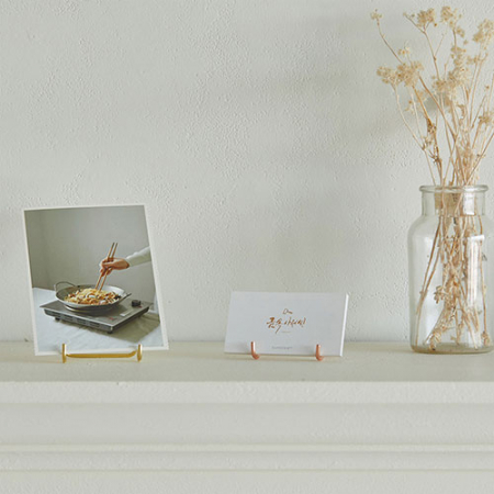 [선물패키지/각인무료] 황동 명함꽂이 디스플레이 카드스탠드 거치대 #4