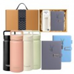 글라스락 스포티 핸들 텀블러 500ml + 푹신 A5 다이어리 고급띠지 손잡이 기프트박스세트