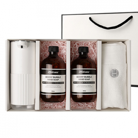 WG-103BT 버블 핸드워시 리필 500ml 2개 + 자동 디스펜서 1개 + 핸드타올 1개 #3