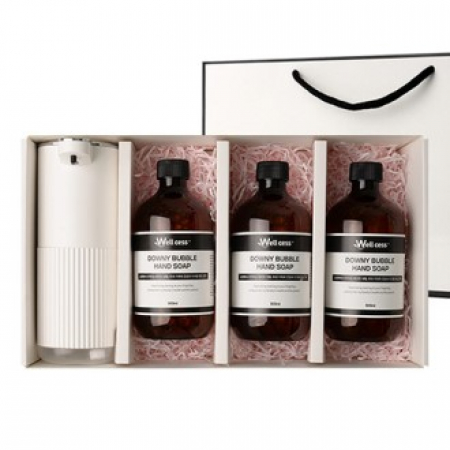 WG-103B 버블 핸드워시 리필 500ml 3개 + 자동 디스펜서 1개 #2