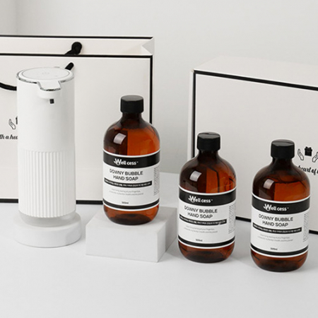 WG-103B 거품타입 손 세정제 디스펜서 1개 + 리필 500ml 3개 #3