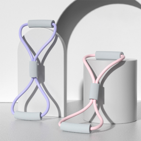 스트래칭 탄성밴드 백 풀링 오픈 백 요가 8자 로프 #3