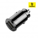작은이미지: 베이스어스 차량용 충전기 자동차 시거잭 듀얼 USB 차량 고속 충전 3.1A 미니 사이즈 #3
