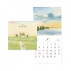 2026년 벽걸이 달력 마음의 시선 300x300 / 중간 스프링