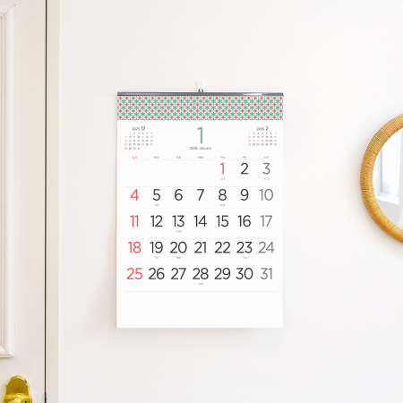 2026년 벽걸이 달력 오슬로의 숲 380x530 #4