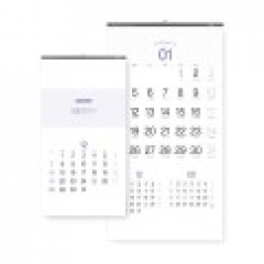 2026년 벽걸이 달력 모눈캘린더 380x700