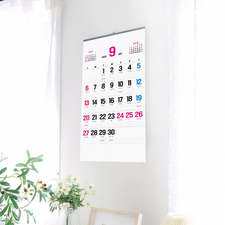 2026년 벽걸이 달력 레트로 카렌다 380x700 #4